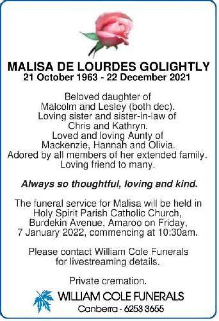 
Malisa Golightly – The Life & Legacy Of A Former Secretary 