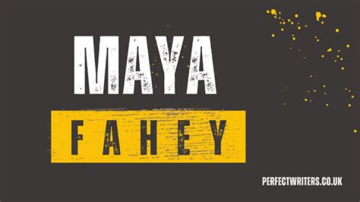 Maya Fahey Height, Weight, Net Worth, Age, Birthday, Wikipedia, Who, Instagram, Biography