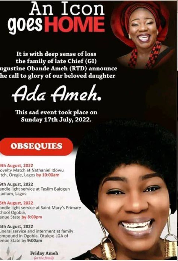 What Was Ada Ameh Death Cause? Actress Emu From Johnson Passed Away Age 48